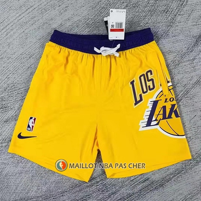 Short Los Angeles Lakers Big Logo Just Don Jaune